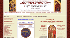 Desktop Screenshot of annunciation-nyc.org