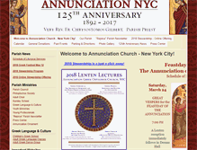Tablet Screenshot of annunciation-nyc.org